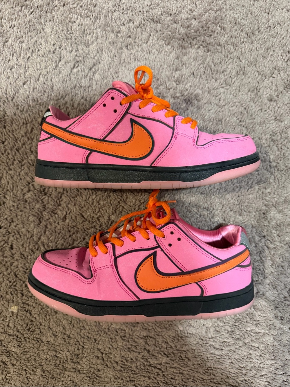 Nike SB Dunk Low Pro QS Powerpuff Girls Blossom Pink Orange Women’s Size 7 - Picture 5 of 7